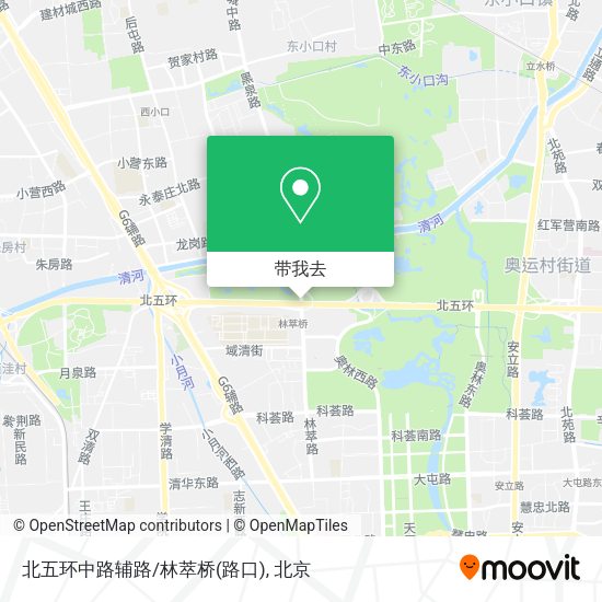 北五环中路辅路/林萃桥(路口)地图