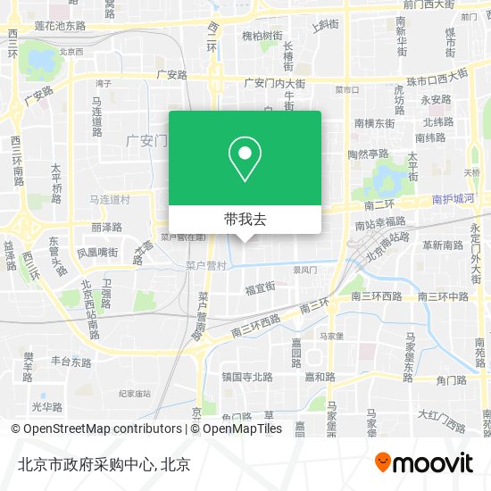 北京市政府采购中心地图