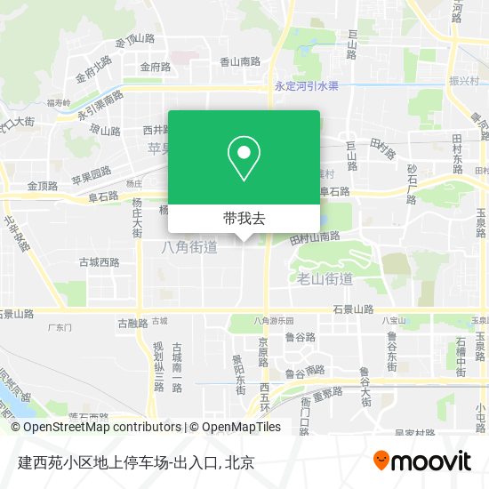 建西苑小区地上停车场-出入口地图
