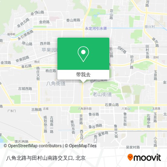 八角北路与田村山南路交叉口地图