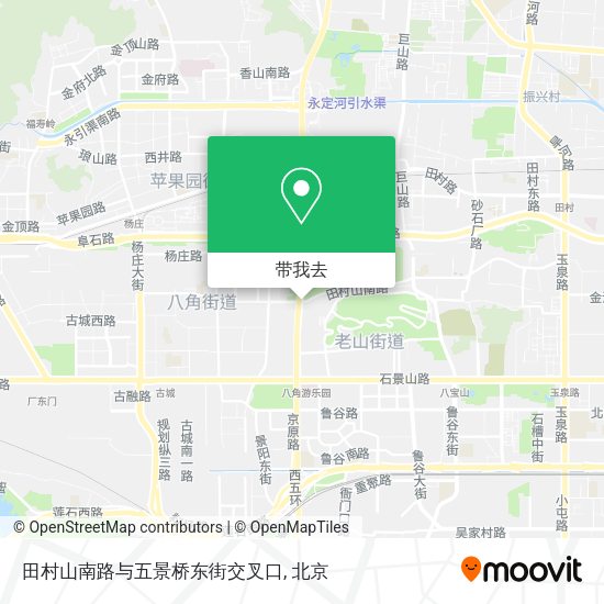 田村山南路与五景桥东街交叉口地图