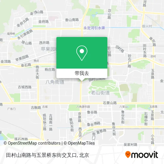 田村山南路与五景桥东街交叉口地图