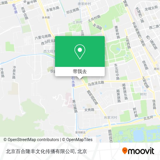 北京百合隆丰文化传播有限公司地图