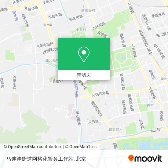 马连洼街道网格化警务工作站地图