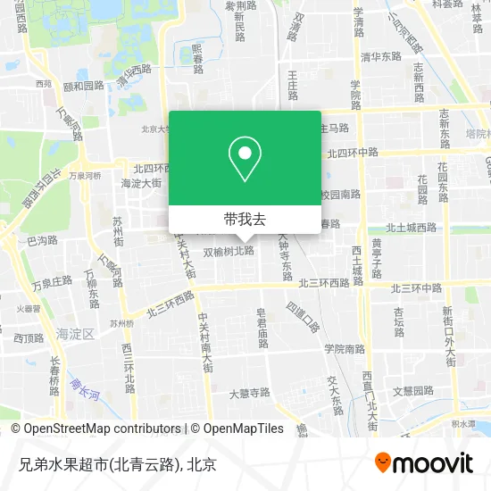 兄弟水果超市(北青云路)地图