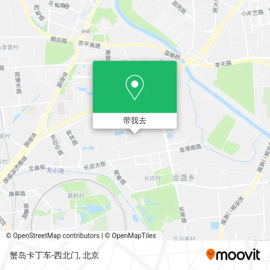 蟹岛卡丁车-西北门地图