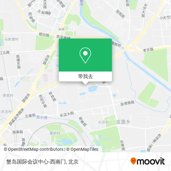 蟹岛国际会议中心-西南门地图