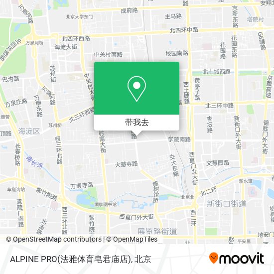 ALPINE PRO(法雅体育皂君庙店)地图