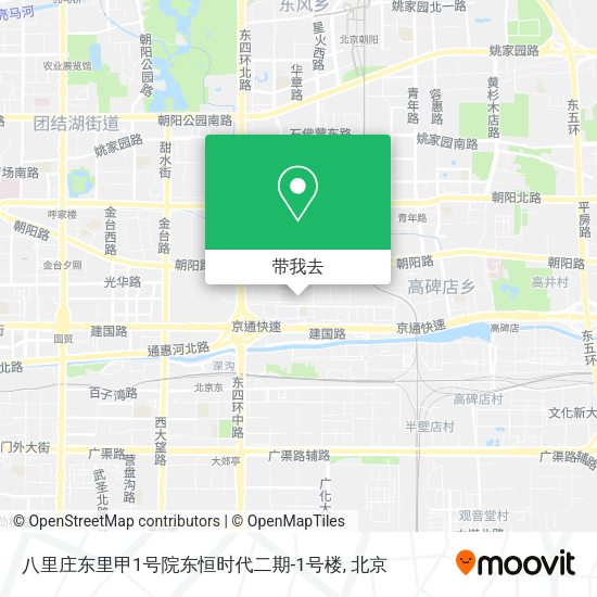 八里庄东里甲1号院东恒时代二期-1号楼地图