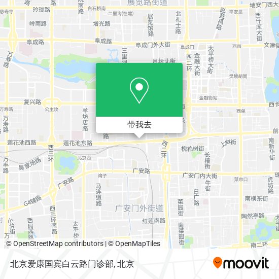 北京爱康国宾白云路门诊部地图