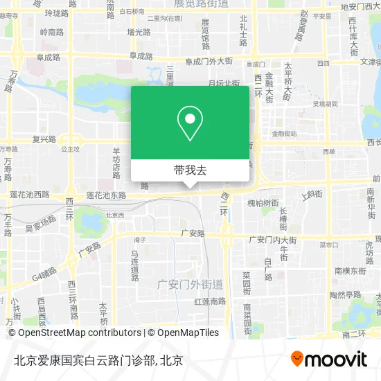 北京爱康国宾白云路门诊部地图