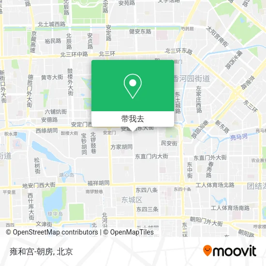 雍和宫-朝房地图