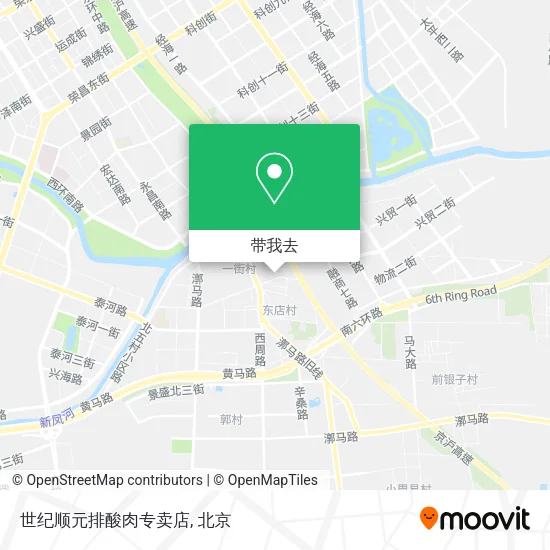 世纪顺元排酸肉专卖店地图