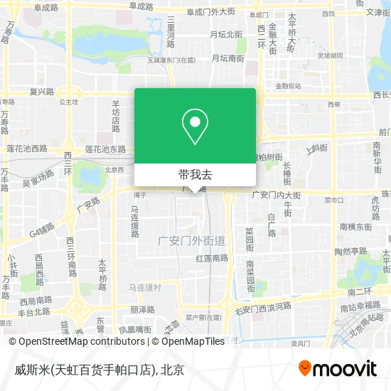 威斯米(天虹百货手帕口店)地图