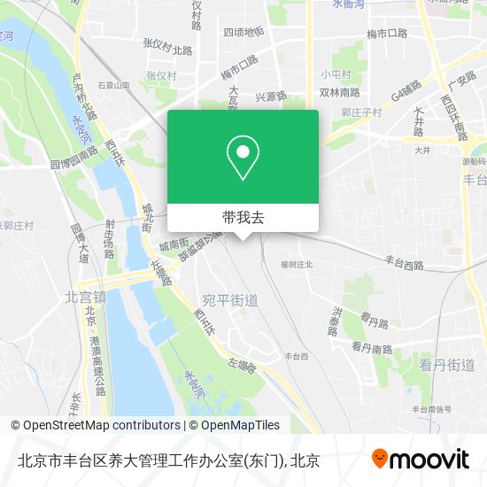北京市丰台区养大管理工作办公室(东门)地图