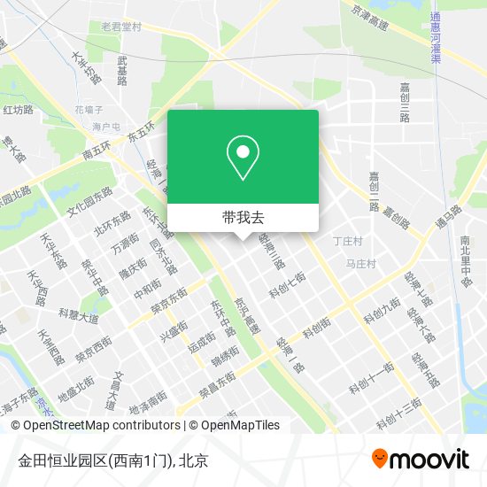 金田恒业园区(西南1门)地图
