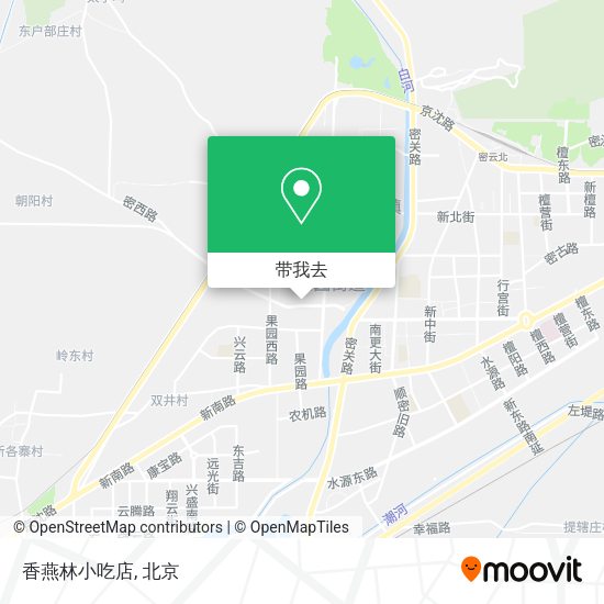 香燕林小吃店地图