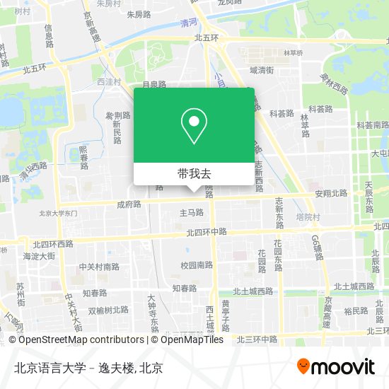 北京语言大学﹣逸夫楼地图