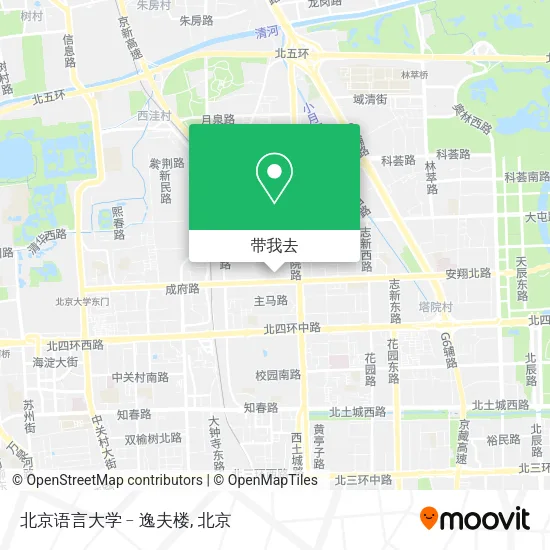 北京语言大学﹣逸夫楼地图