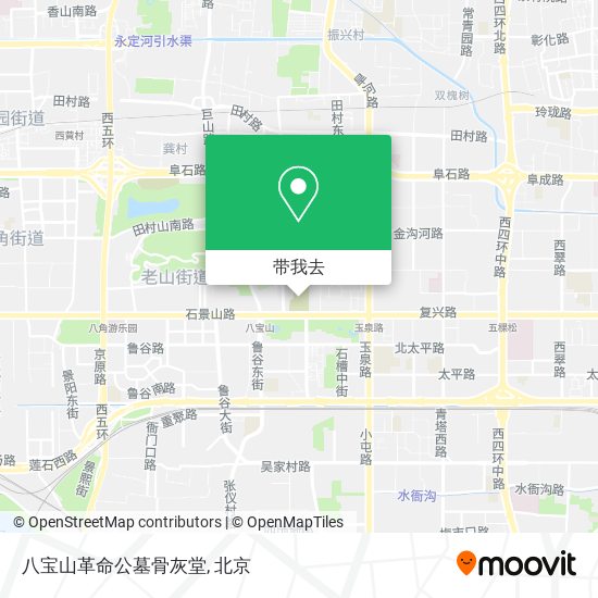 八宝山革命公墓骨灰堂地图