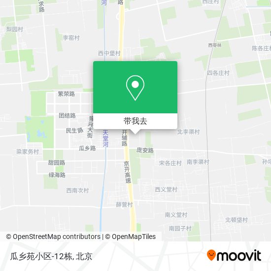 瓜乡苑小区-12栋地图