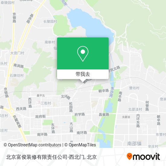 北京富俊装修有限责任公司-西北门地图