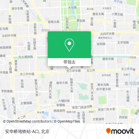 安华桥地铁站-A口地图
