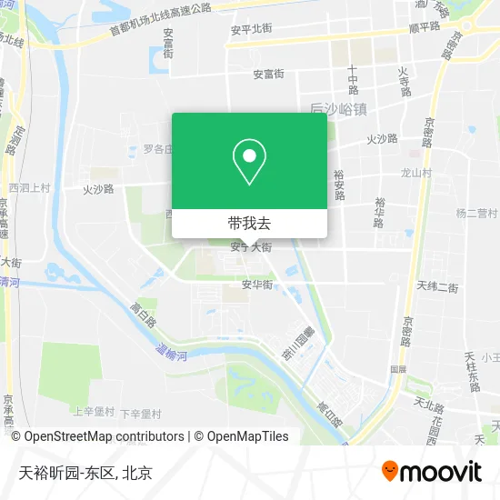 天裕昕园-东区地图