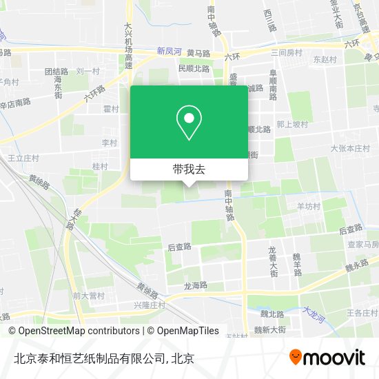 北京泰和恒艺纸制品有限公司地图