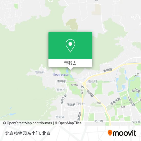 北京植物园东小门地图
