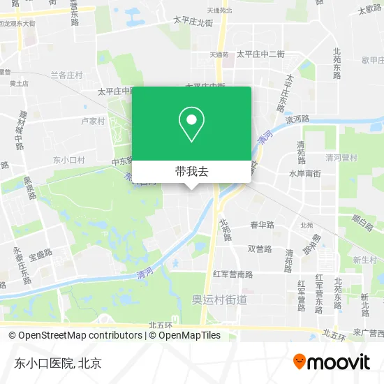 东小口医院地图