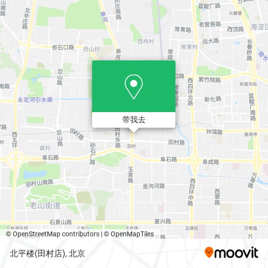 北平楼(田村店)地图