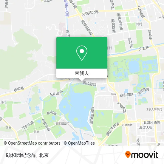 颐和园纪念品地图