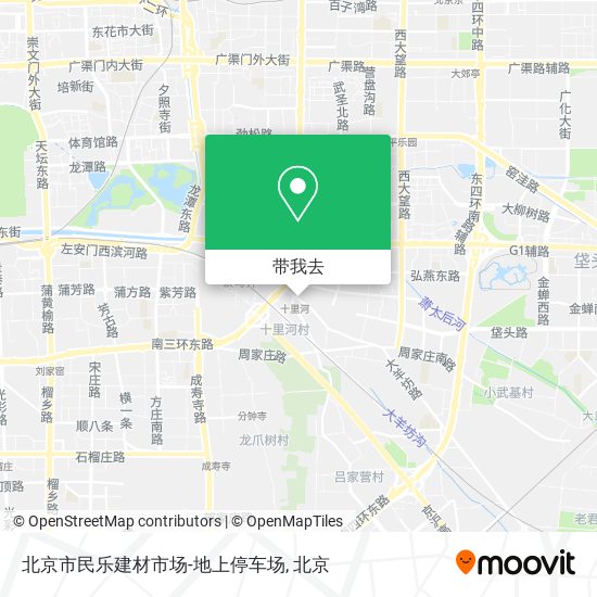 北京市民乐建材市场-地上停车场地图