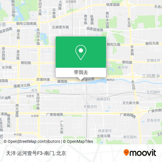 天洋·运河壹号F3-南门地图