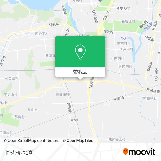 怀柔桥地图