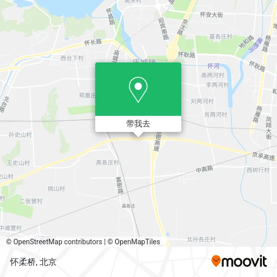 怀柔桥地图