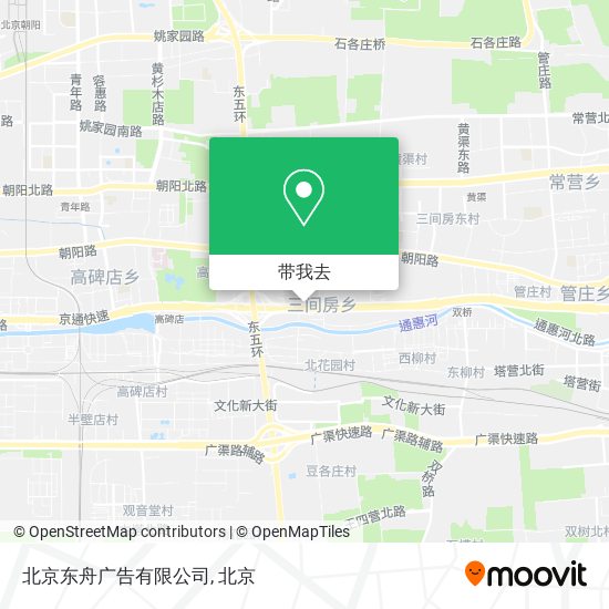 北京东舟广告有限公司地图