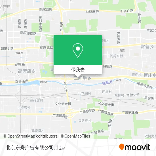 北京东舟广告有限公司地图