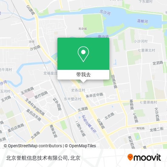 北京誉航信息技术有限公司地图