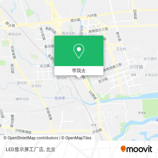 LED显示屏工厂店地图