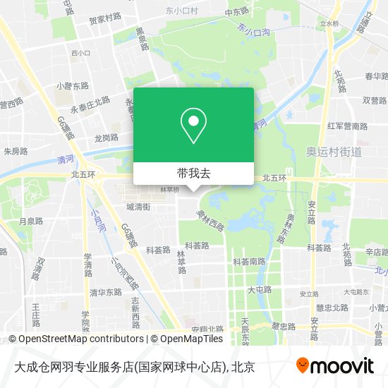 大成仓网羽专业服务店(国家网球中心店)地图
