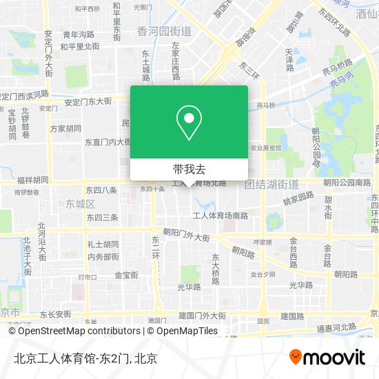 北京工人体育馆-东2门地图