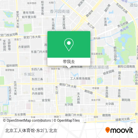 北京工人体育馆-东2门地图