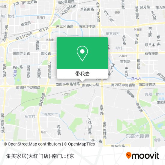 集美家居(大红门店)-南门地图