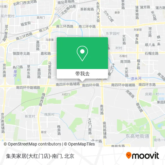 集美家居(大红门店)-南门地图