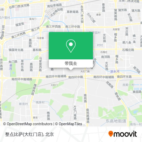 整点比萨(大红门店)地图