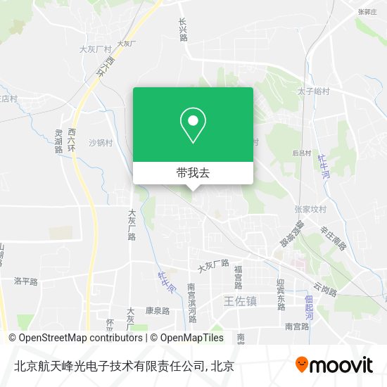 北京航天峰光电子技术有限责任公司地图