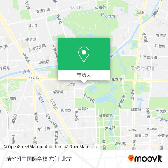 清华附中国际学校-东门地图