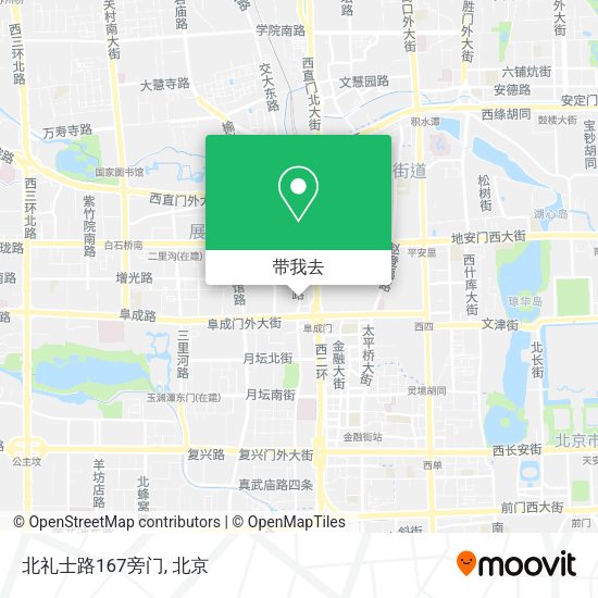 北礼士路167旁门地图